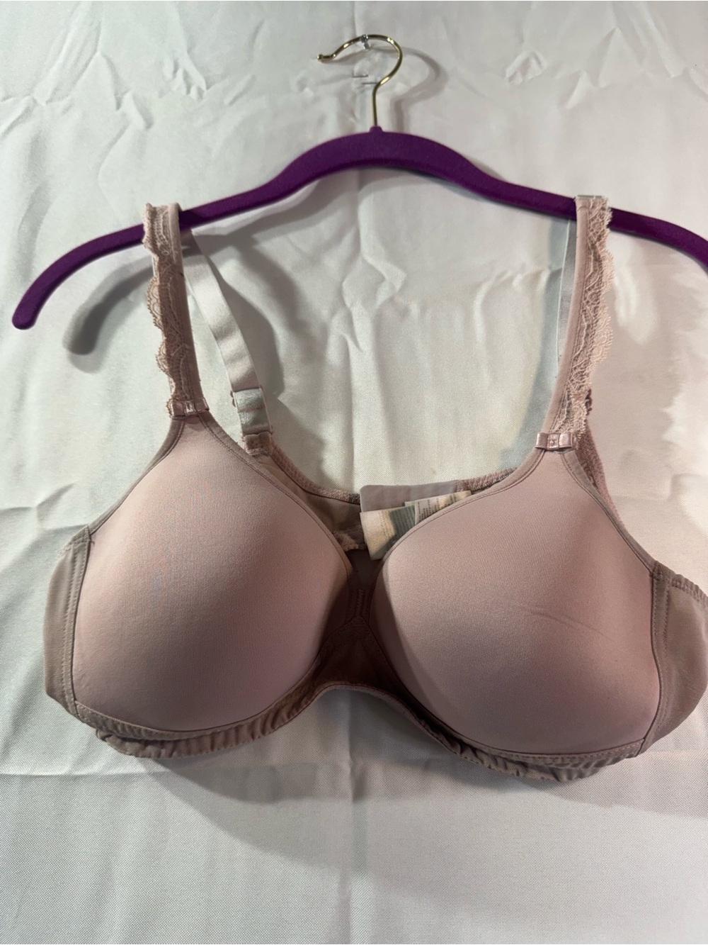Rosa Faia B Cup Everyday Smooth Light Blush T-Shirt Bra with Lace Trim
